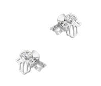 Hand Shaped Silver Stud Earring STS-6549